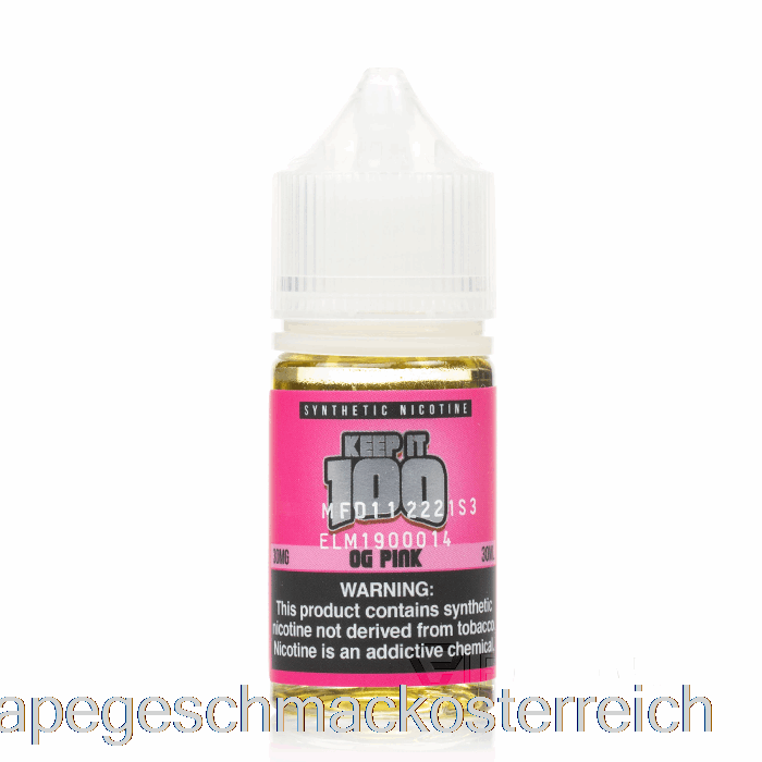 Und Rosa Salze – 100 – 30 Ml, 30 Mg Vape-Geschmack